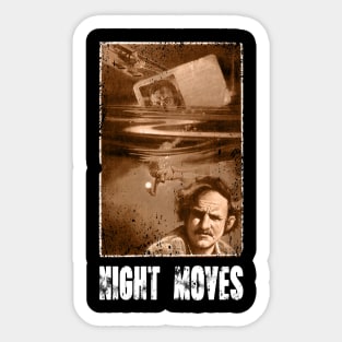 Noir Nostalgia Collection Moves T-Shirts, Echoes of Gene Hackman's Detective Legacy in Every Stitch Sticker